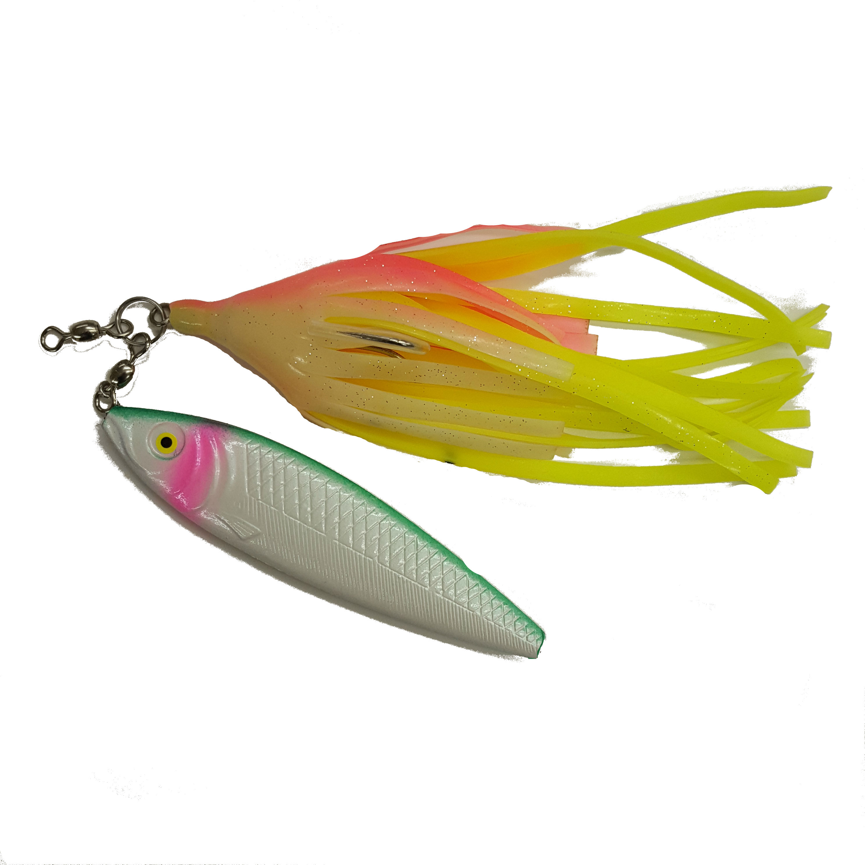 Halibut Spinnow Green Pearl - Buzzbomb Tackle Inc